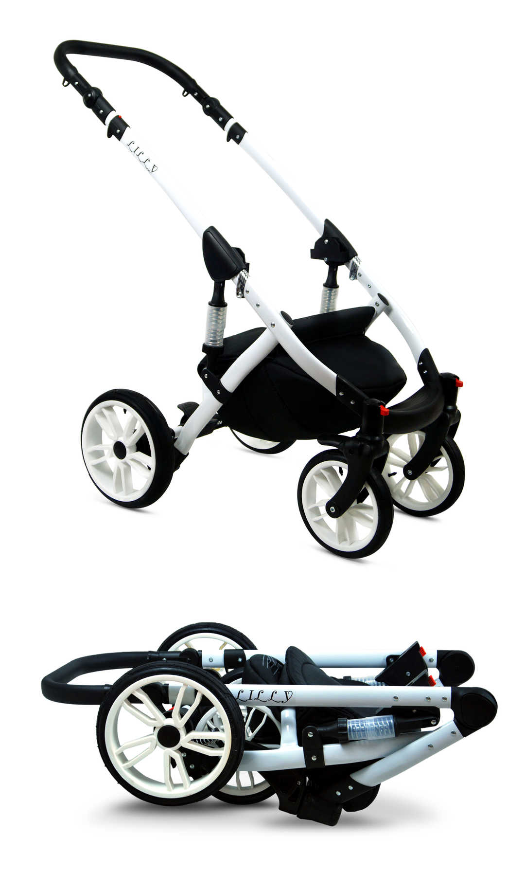 chasis Plegado compacto carrito bebe
